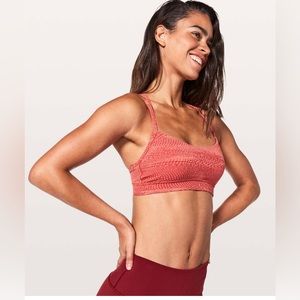Lululemon Flow Y Bra *Nulu in Swerve Santa Fe Vintage Rose Sz 8!